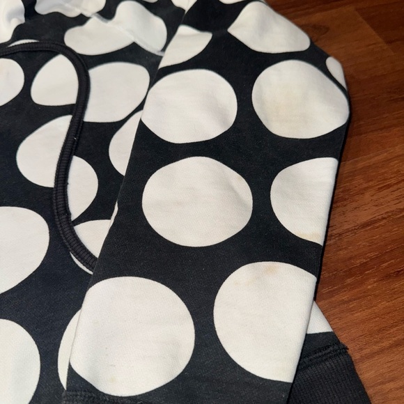 Lululemon Scuba Hoodie 8 Black White Polka Dot Full Zip Jacket Fleece Sweatshirt - Picture 4 of 15